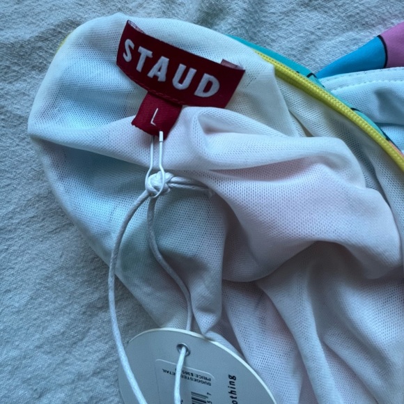 STAUD midi dress BRAND NEW W TAGS - Picture 3 of 4